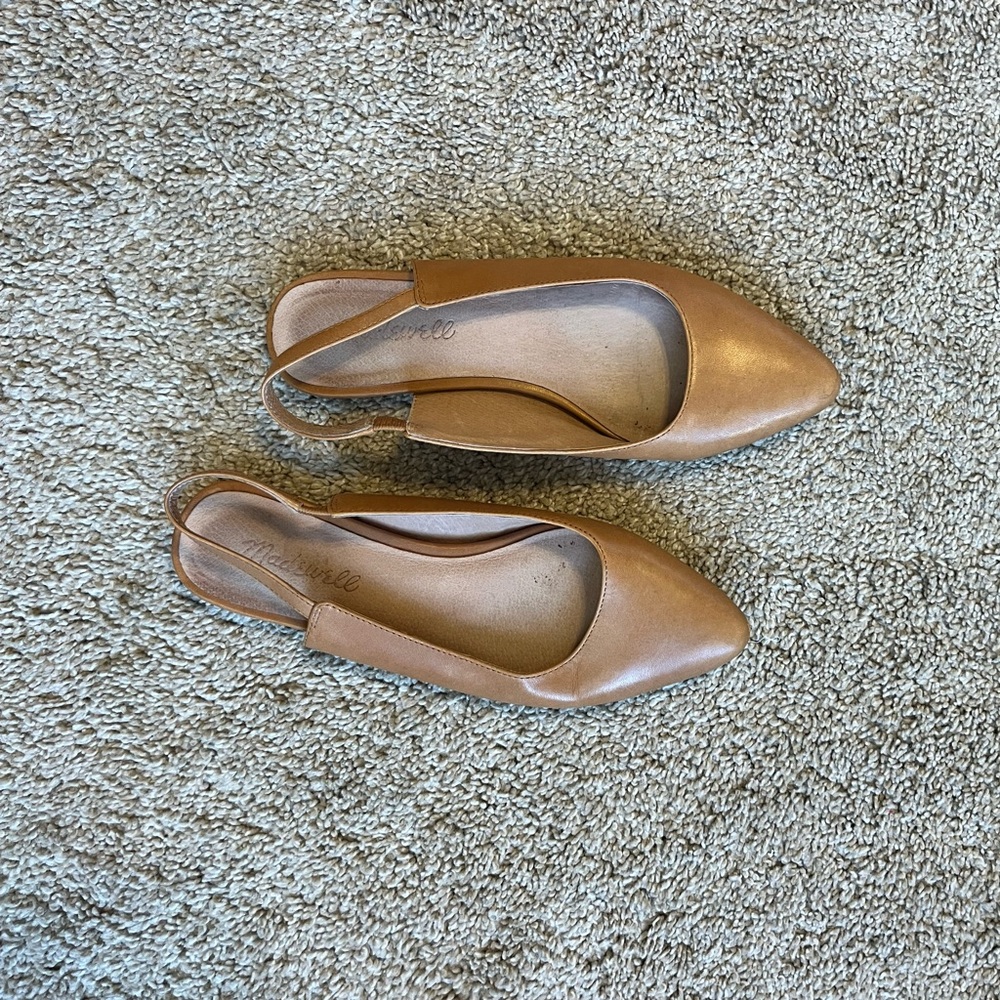 Madewell Women's Tan Slingback Flats